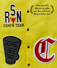 Thumbnail for Champions Varsity Jacket - Yellow