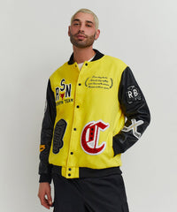 Thumbnail for Champions Varsity Jacket - Yellow