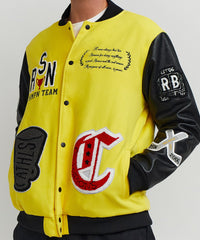 Thumbnail for Champions Varsity Jacket - Yellow