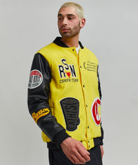 Thumbnail for Champions Varsity Jacket - Yellow