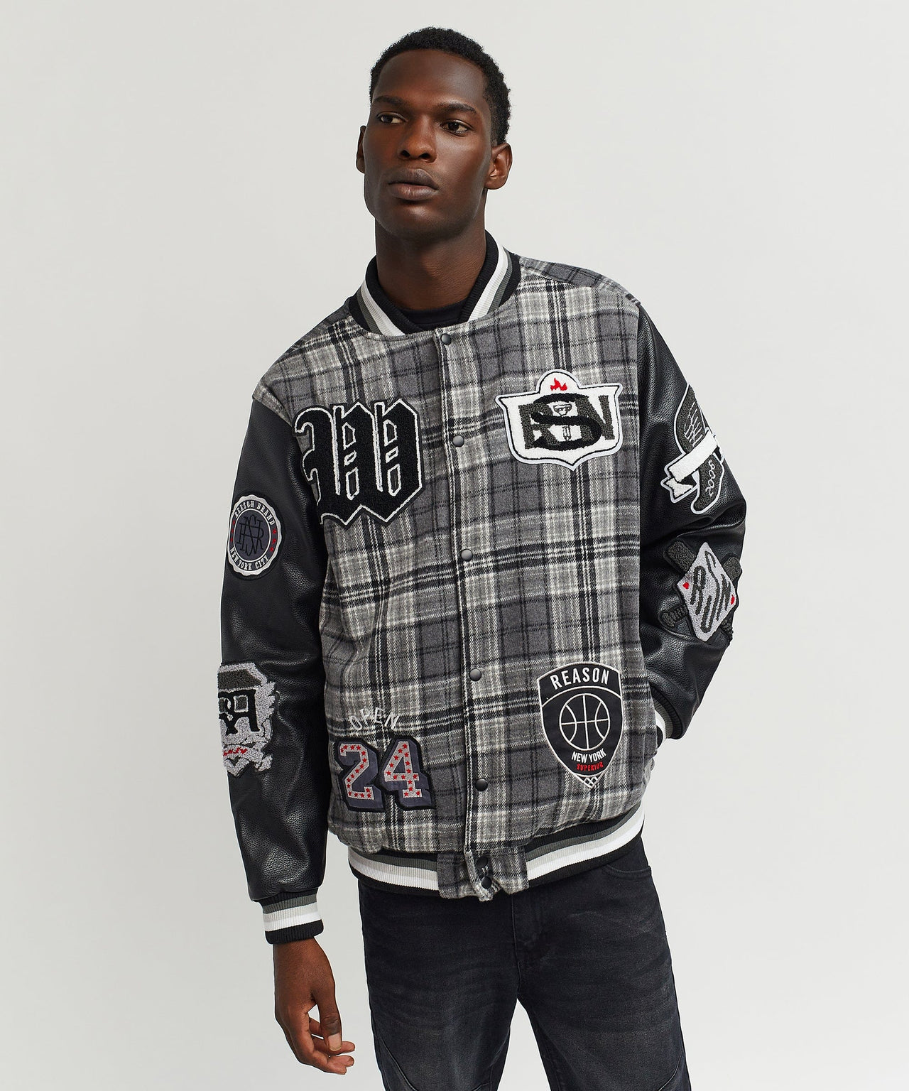 Tartan Varsity Jacket