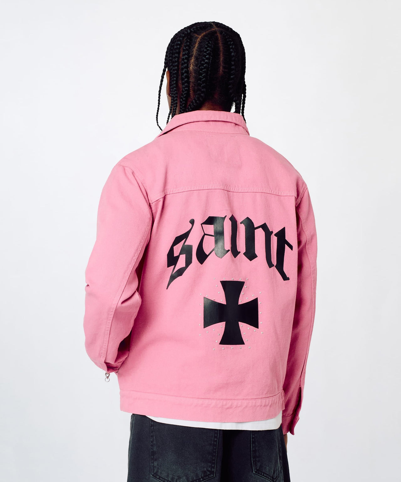 Saint Studded Work Denim Jacket