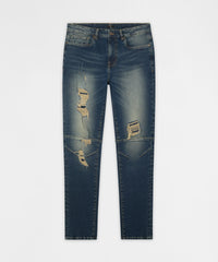 Thumbnail for Moto Distressed Skinny Jeans