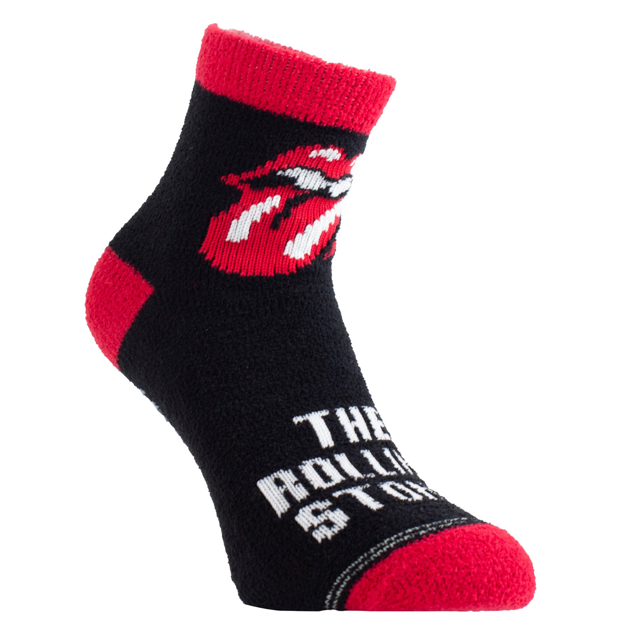 THE ROLLING STONES TONGUE FUZZY NON-SLIP GRIPPERS, WOMEN'S 1 PAIR