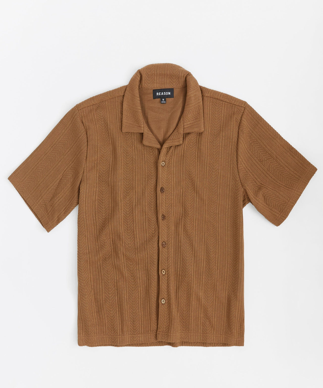 Jacquard Knit Shirt - Brown