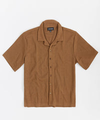 Thumbnail for Jacquard Knit Shirt - Brown