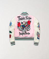 Thumbnail for Women Bridges Burn Varsity Jacket