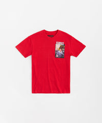Thumbnail for Scarface Embroidered Short Sleeve T-Shirt - Red