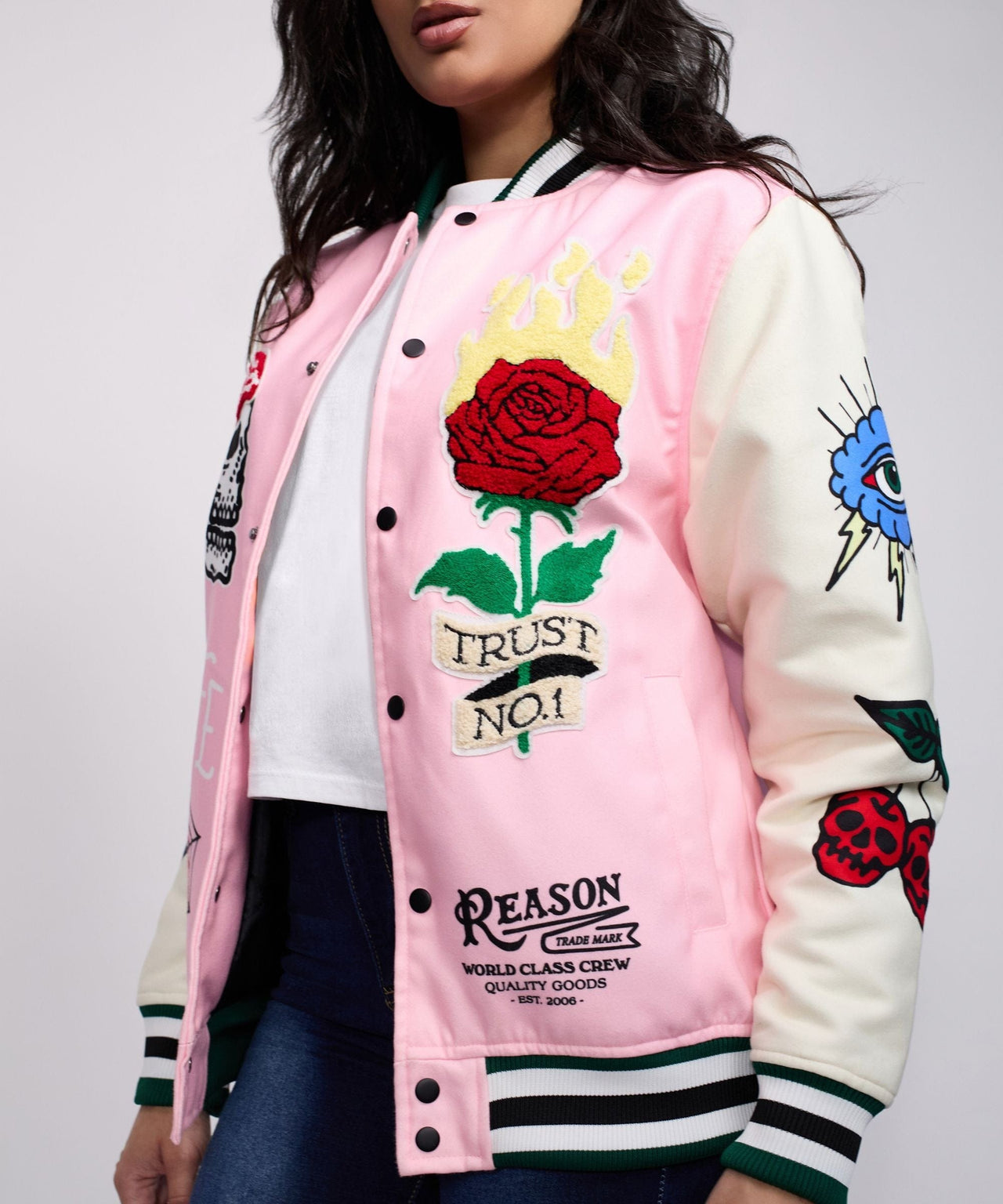 Women Bridges Burn Varsity Jacket