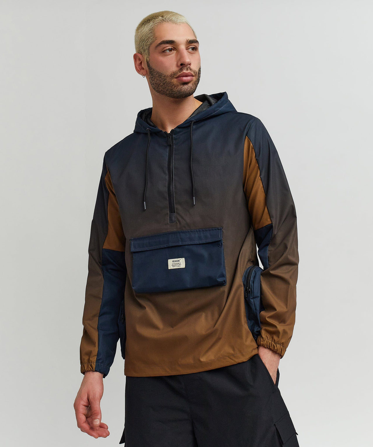 Gradient Nylon Utility Hoodie