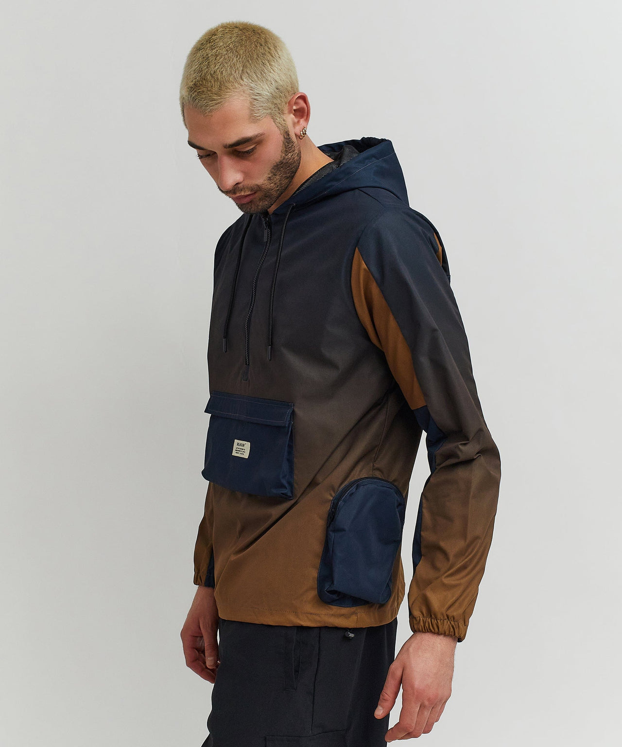 Gradient Nylon Utility Hoodie