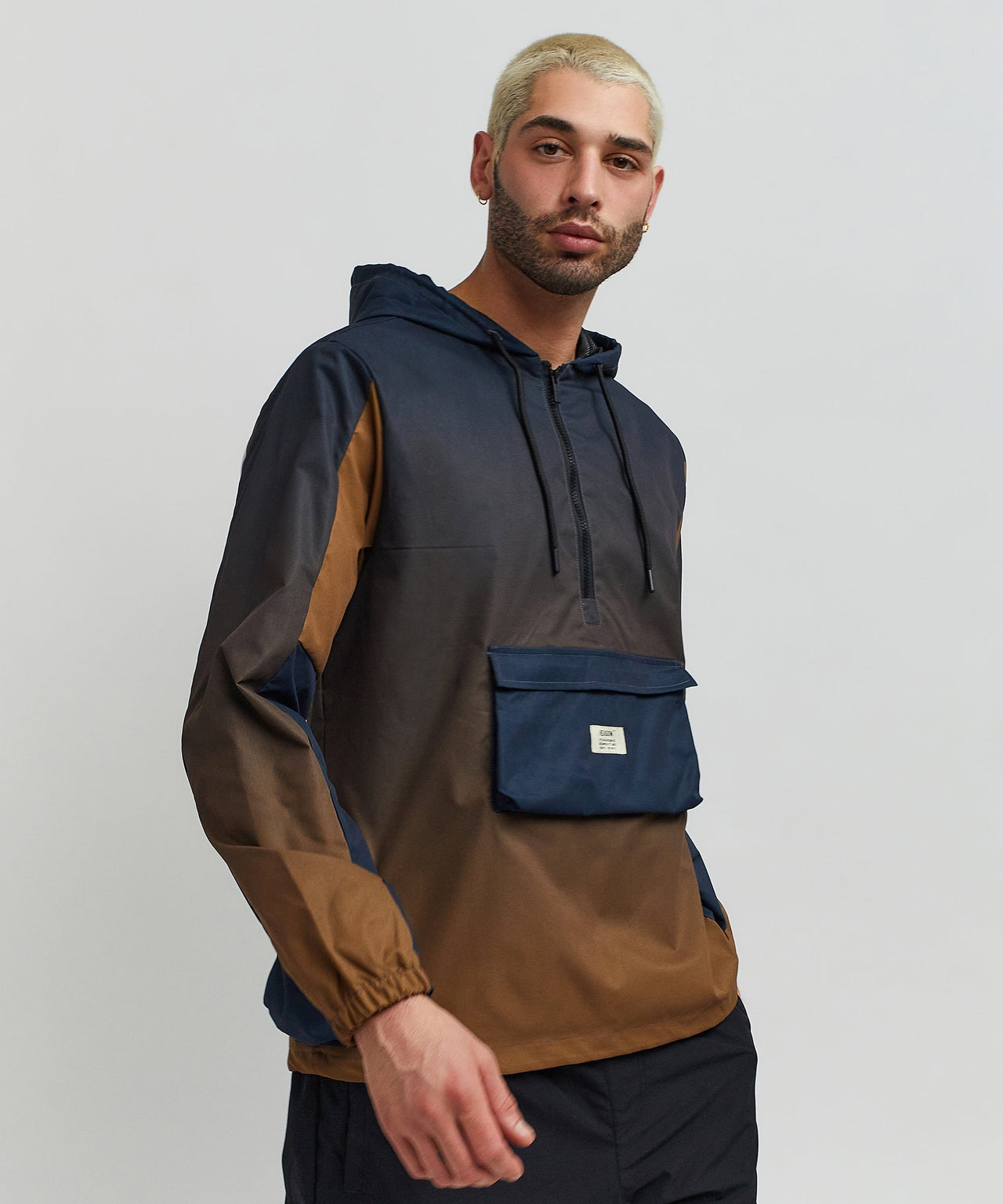Gradient Nylon Utility Hoodie