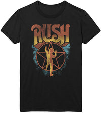 Thumbnail for RUSH OMBRE STARMAN BLACK MENS T-SHIRT