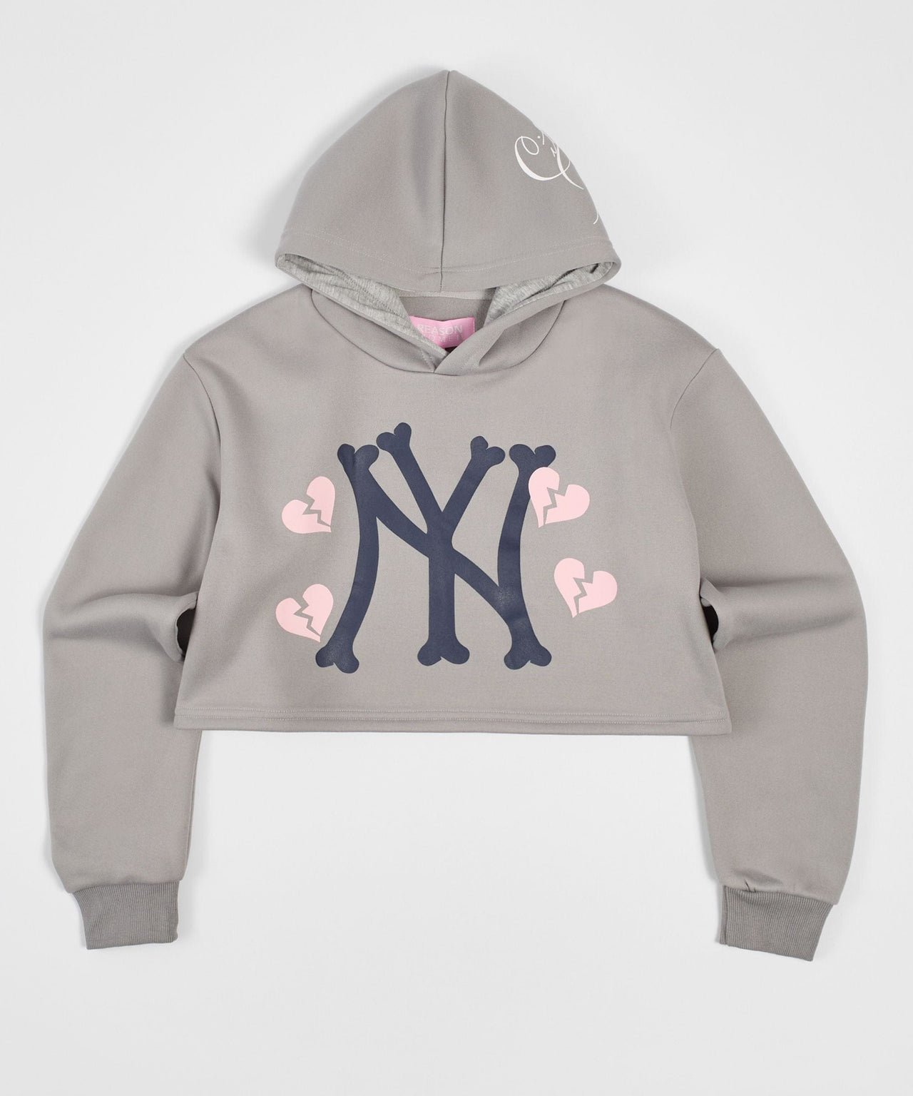 Women Ny Cropped Hoodie