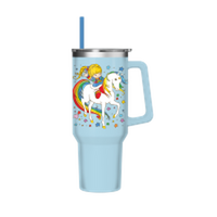 Thumbnail for Rainbow Brite RB Starlite Twink Stars  40oz Stainless Steel Tumbler w Handle – 12 pc ppk ($13.75 each)