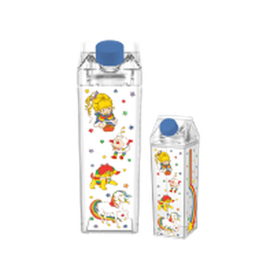 Rainbow Brite RB Twink Rainbow Stars Toss 16.2oz Plastic Milk Carton Bottle – 12 pc ppk ($5.50 each)