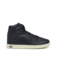 Thumbnail for Flaming Skull Sneakers - Black
