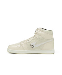Thumbnail for Flaming Skull Sneakers - Cream
