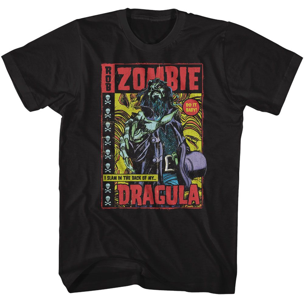 ROB ZOMBIE-ROB ZOMBIE DRAGULA COMIC-BLACK ADULT S/S TSHIRT