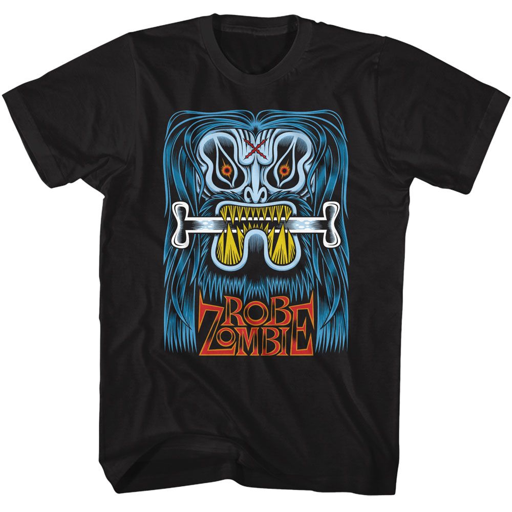 ROB ZOMBIE-ROB ZOMBIE BLUE BEAST-BLACK ADULT S/S TSHIRT
