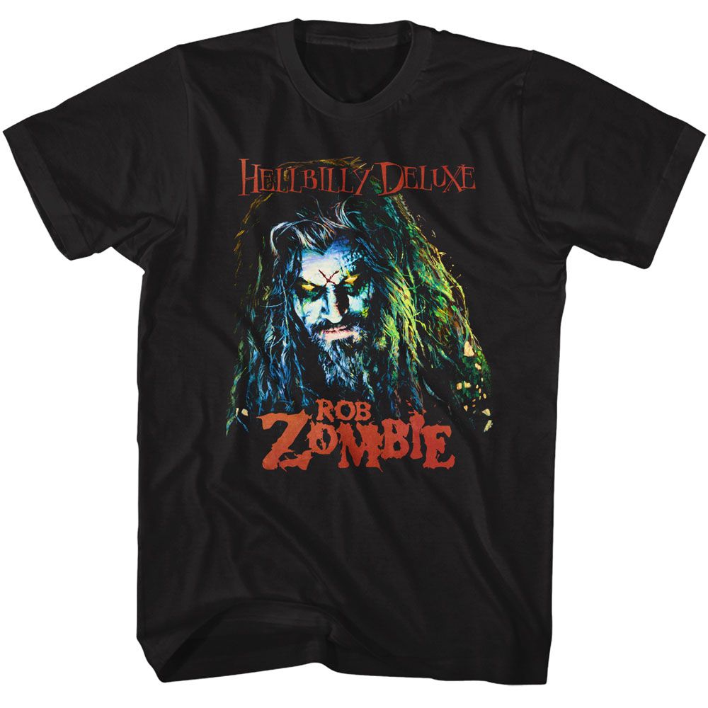 ROB ZOMBIE-ROB ZOMBIE HELLBILLY DELUXE-BLACK ADULT S/S TSHIRT