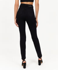 Thumbnail for Isabella Women's High-Waist Super Skinny Jeans - Black