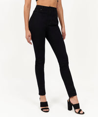 Thumbnail for Isabella Women's High-Waist Super Skinny Jeans - Black
