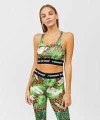 Thumbnail for Jungle Hunt Women's Sports Bra - Multicolor