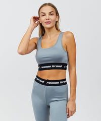 Thumbnail for Cara Women's Sports Bra - Grey