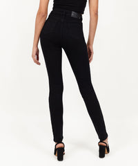 Thumbnail for Evelyn Women's High-Waist Super Skinny Jeans - Black