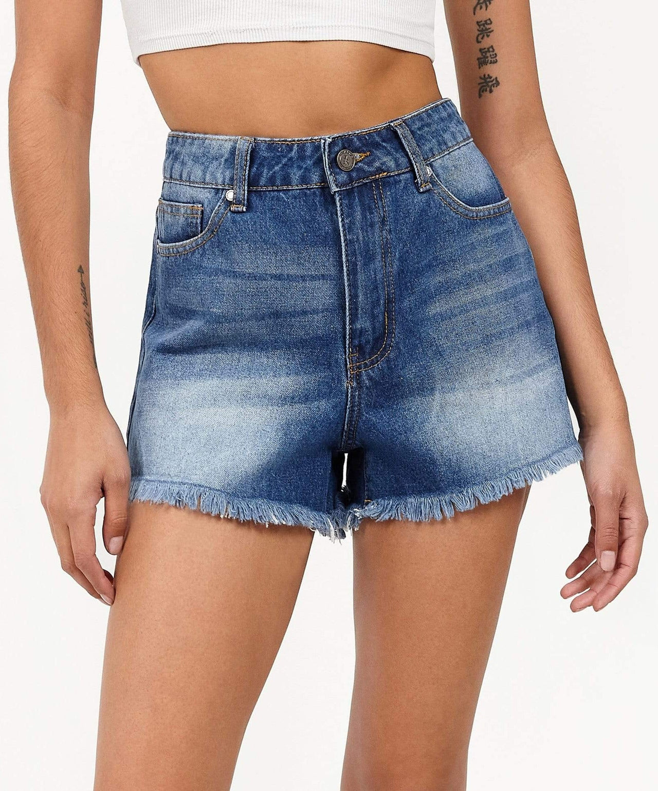 Victoria Women's Denim Shorts - Blue