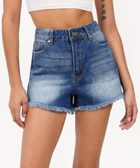Thumbnail for Victoria Women's Denim Shorts - Blue