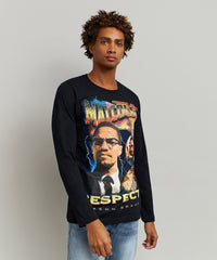 Thumbnail for Malcolm X Respect Ls T-Shirt