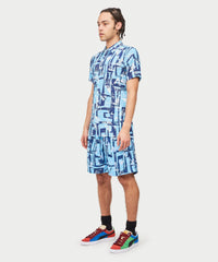 Thumbnail for Aqua Shirt Shorts Set