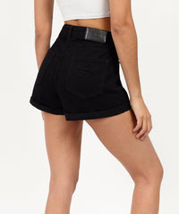 Thumbnail for After Hours Women's Distressed Denim Shorts - Black