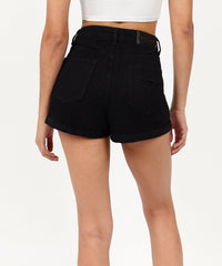 Thumbnail for After Hours Women's Distressed Denim Shorts - Black