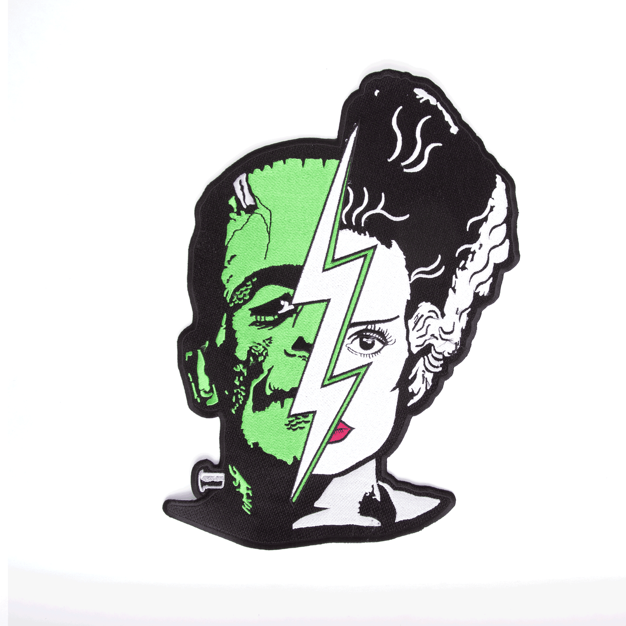 Frankenstein & Bride Half Face Large Patch(11")