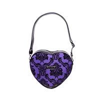 Thumbnail for Damask Heart Shoulderbag in Violet