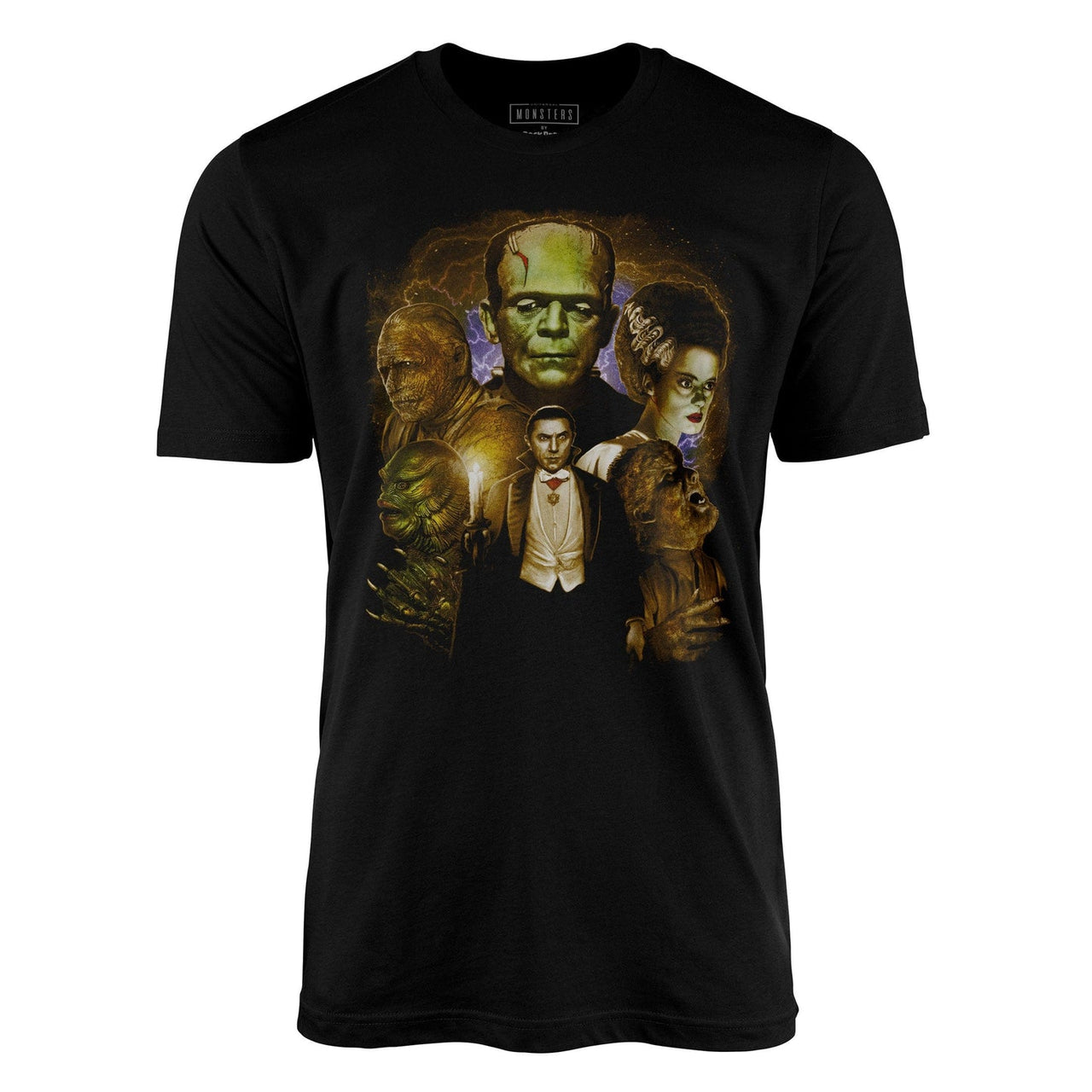 Universal Monster Colored Collage Tee