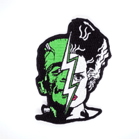 Thumbnail for Bride And Frankenstein Half Face Patch(4