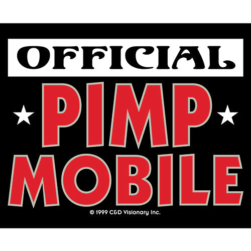 Official Pimp Mobile 4"x3" Sticker - 6 pc prepack