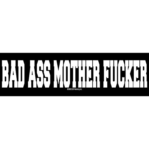 Bad Ass Mother Fucker 9.75"x1.25" Sticker - 6 pc prepack