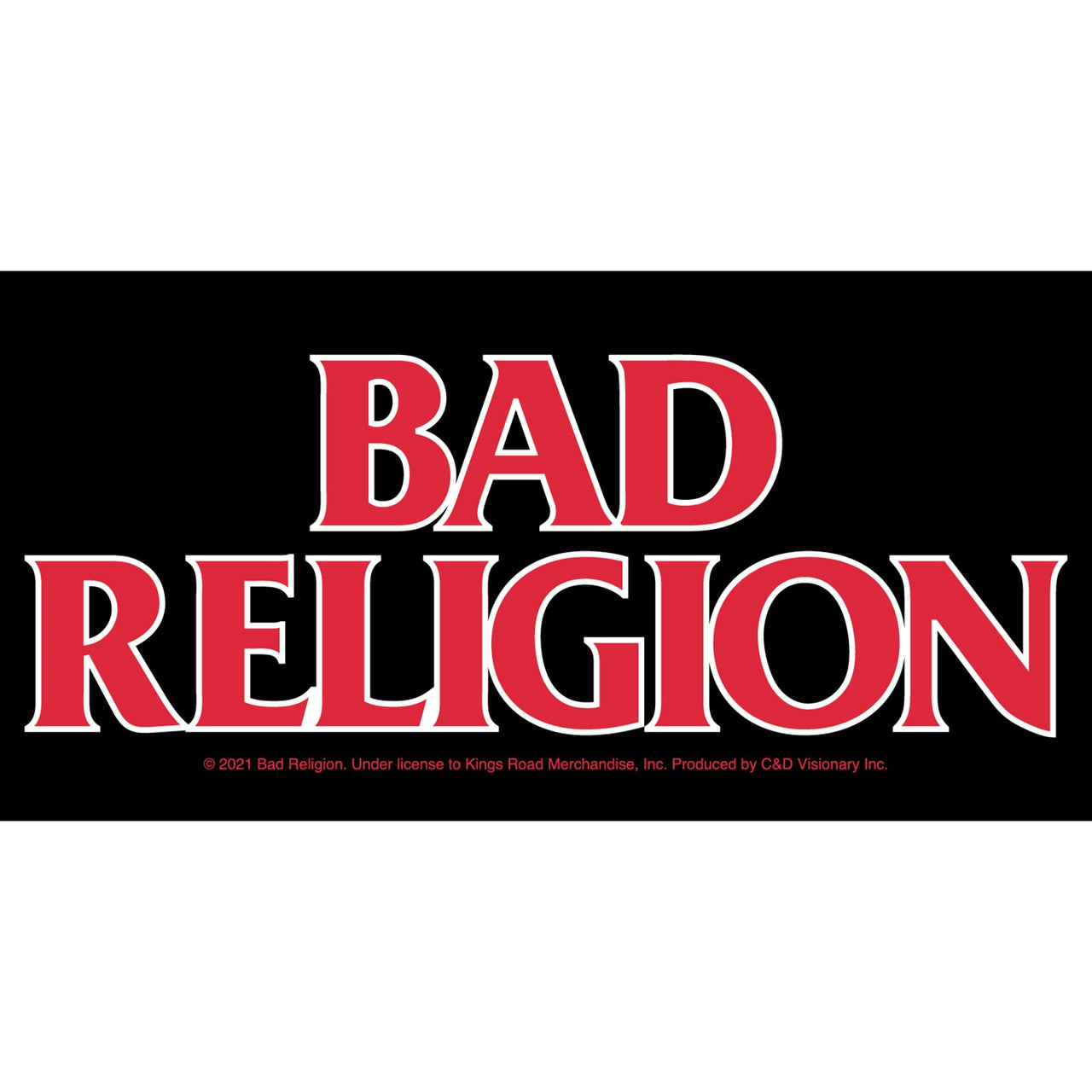 Bad Religion Logo 5"x2.25" Sticker - 6 pc prepack