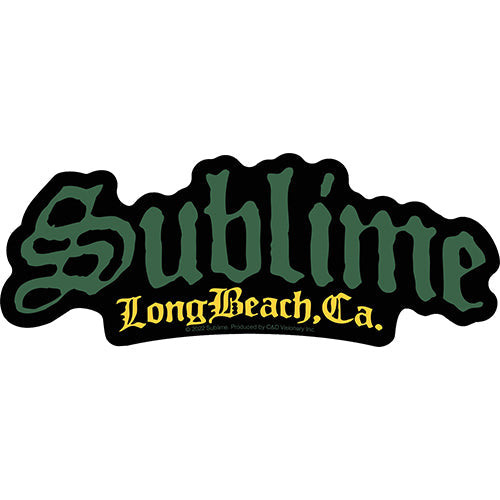 Sublime Long Beach 6"x2.3" Sticker - 6 pc prepack