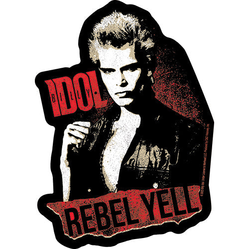 Billy Idol Rebel Yell 3.8"x5.25" Sticker - 6 pc prepack