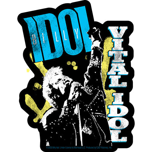 Billy Idol Vital Idol 3.8"x5" Sticker - 6 pc prepack