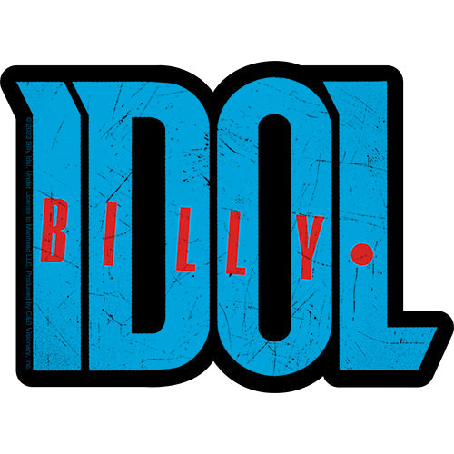 Billy Idol Logo 5.5"x4" Sticker - 6 pc prepack