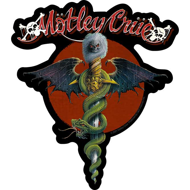 Motley Crue Dr. Feelgood 4.25â€x5â€Â Sticker - 6 pc prepack