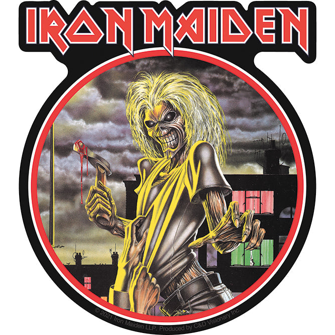 Iron Maiden Eddie 4"x4.5" Sticker - 6 pc prepack