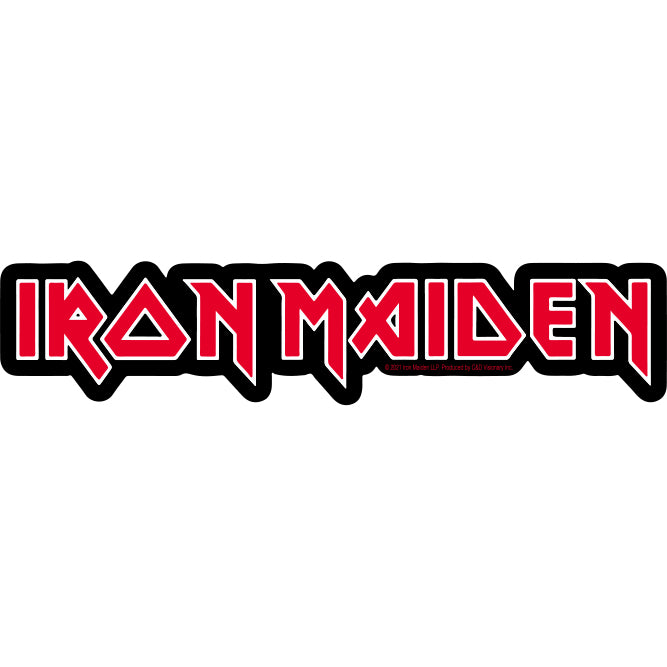 Iron Maiden Logo 7.9"x1.75" Sticker - 6 pc prepack